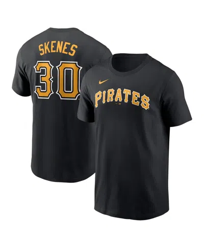 Nike Kids' Big Boys And Girls Paul Skenes Black Pittsburgh Pirates Name Number T-shirt
