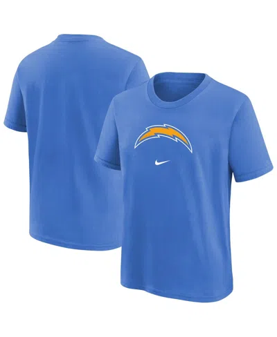 Nike Kids' Big Boys And Girls Powder Blue Los Angeles Chargers Primary Logo Legend T-shirt
