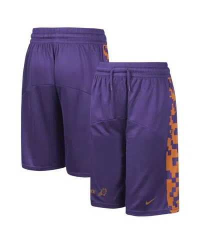 Nike Big Boys And Girls Purple Phoenix Suns Courtside Starting Five Team Shorts