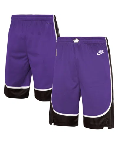 Nike Kids' Big Boys And Girls Purple Sacramento Kings 2024/25 City Edition Swingman Performance Shorts