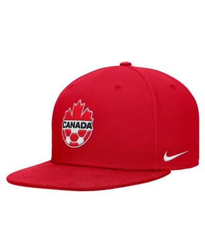 Nike Kids' Big Boys And Girls Red Canada Soccer Pro Dri-fit Snapback Hat