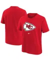 Nike Big Boys And Girls Red Kansas City Chiefs Primary Logo Legend T-shirt In Red