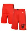 Nike Big Boys And Girls Red Miami Heat 2024/25 City Edition Swingman Performance Shorts In Red