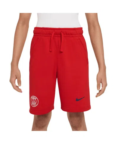 Nike Kids' Big Boys And Girls Red Paris Saint-germain Club Shorts