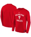 Nike Big Boys And Girls Red Philadelphia Phillies Authentic Collection Legend Performance Long Sleeve T-s