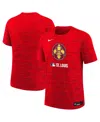 Nike Big Boys And Girls Red St. Louis Cardinals Authentic Collection City Connect Velocity Performance T- In Red