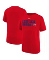Nike Big Boys And Girls Red Texas Rangers Local Legend T-shirt In Red