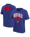 Nike Big Boys And Girls Royal Buffalo Bills Rewind Front Back Essential T-shirt In Blue