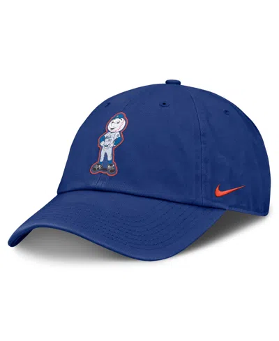 Nike Kids' Big Boys And Girls Royal New York Mets Mascot Club Adjustable Hat In Blue