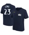 Nike Big Boys And Girls Royce Lewis Navy Minnesota Twins Fuse City Connect Name Number T-shirt