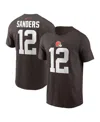 Nike Big Boys And Girls Shedeur Sanders Brown Cleveland Browns 2025 Nfl Draft Player Name Number T-shirt In Burgundy