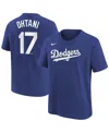 Nike Big Boys And Girls Shohei Ohtani Royal Los Angeles Dodgers Name Number T-shirt In Royal