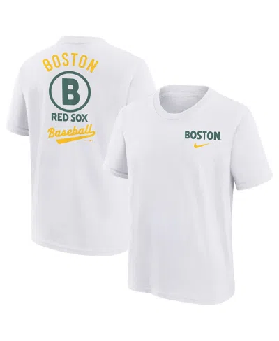 Nike Kids' Big Boys And Girls White Boston Red Sox 2025 City Connect T-shirt