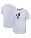 Nike Big Boys And Girls White Core T-shirt In White