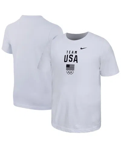 Nike Kids' Big Boys And Girls White Core T-shirt