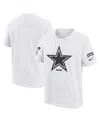 Nike Big Boys And Girls White Dallas Cowboys 2024 Salute To Service T-shirt In White