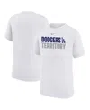Nike Big Boys And Girls White Los Angeles Dodgers Local Legend T-shirt In White