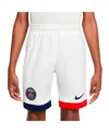 Nike Big Boys And Girls White Paris Saint-germain 2024/25 Away Stadium Shorts In White