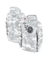 Nike Big Boys And Girls White/gray Tennessee Titans 2024 Salute To Service Pullover Hoodie In White,gray