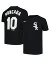 Nike Big Boys And Girls Yoan Moncada Black Chicago White Sox Home Player Name Number T-shirt In Black