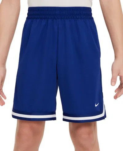 Nike Kids' Big Boys Dri-fit Dna Basketball Shorts In Deep Royal Blue,white