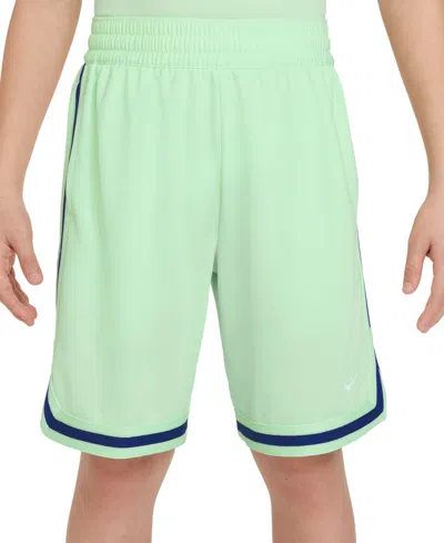 Nike Kids' Big Boys Dri-fit Dna Basketball Shorts In Vapor Green,white