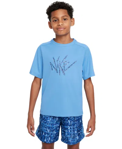 Nike Kids' Big Boys Dri-fit Short-sleeve Logo Graphic Top