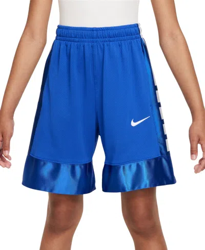 Nike Kids' Big Boys Elite Dri-fit Basketball Shorts In Blue