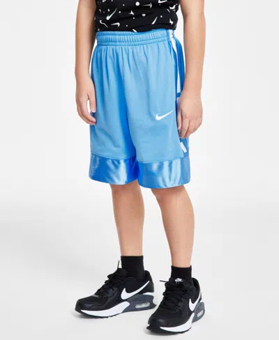 Nike Kids' Big Boys Elite Dri-fit Basketball Shorts In University Blue