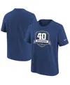 Nike Big Boys  Blue Indianapolis Colts 40th Anniversary T-shirt In Blue