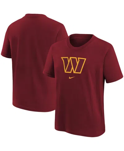 Nike Kids' Big Boys  Burgundy Washington Commanders Logo T-shirt