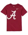 Nike Big Boys  Crimson Alabama Crimson Tide Cotton Logo T-shirt In Crimson