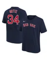 Nike Big Boys  David Ortiz Navy Boston Red Sox Home Player Name And Number T-shirt In Navy