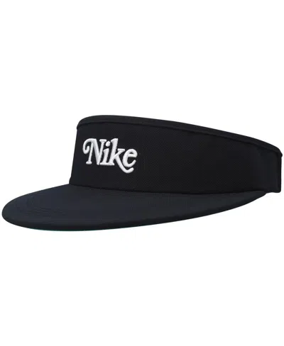 Nike Kids' Big Boys  Golf Black Tall Performance Adjustable Visor