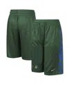 Nike Big Boys  Hunter Green Milwaukee Bucks Courtside Starting Five Team Shorts In Hunter Green