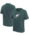 Nike Big Boys  Midnight Green Philadelphia Eagles Logo T-shirt In Green