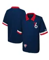 Nike Big Boys  Navy Philadelphia 76ers 2021/22 City Edition Therma Flex Short Sleeve Collar Jacket In Navy