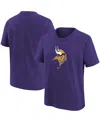 Nike Big Boys  Purple Minnesota Vikings Logo T-shirt In Purple