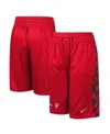 Nike Big Boys  Red Chicago Bulls Courtside Starting Five Team Shorts In Red