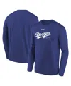 NIKE BIG BOYS NIKE ROYAL LOS ANGELES DODGERS AUTHENTIC COLLECTION LONG SLEEVE PERFORMANCE T-SHIRT