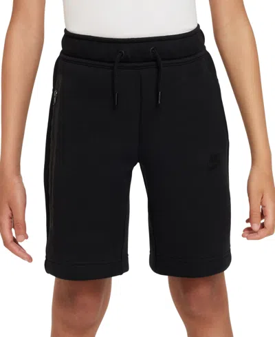 NIKE BIG BOYS PULL-ON TECH FLEECE SHORTS