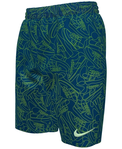 Nike Kids' Big Boys Sneakers 7" Volley Swim Shorts In Court Blue