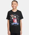 Nike Kids' Boxy Slam Dunk Graphic T-shirt In Black