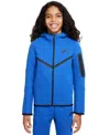 Nike Sportswear Tech Fleece Big Kids' Full-zip Hoodie In Gamerl,bla