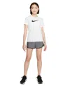 Nike Big Girls Dri-fit Tempo Running Shorts In White