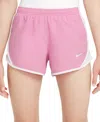 Nike Tempo Big Kids' (girls') Dri-fit Running Shorts In Magic Flamingo,white,white,white
