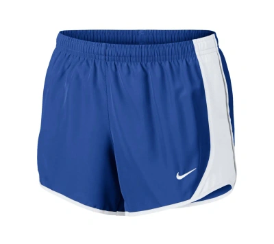 Nike Kids' Big Girls Dri-fit Tempo Running Shorts In Royal,white