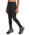 Nike Big Girls One Dri-fit High-waisted Leggings With Pockets In Black,white