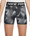 Nike Big Girls Pro Dri-fit 3" Shorts In Black