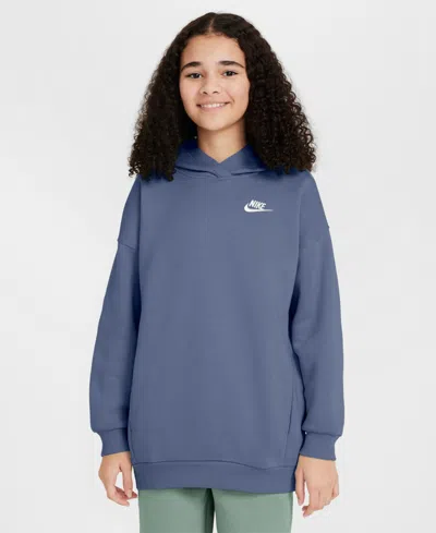 NIKE BIG GIRLS SPORTSWEAR CLUB FLEECE OVERSIZED-FIT HOODIE